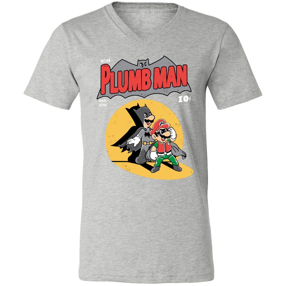 Unisex V-Neck T-Shirt - SNSMHH67 - Athletic Heather - 7
