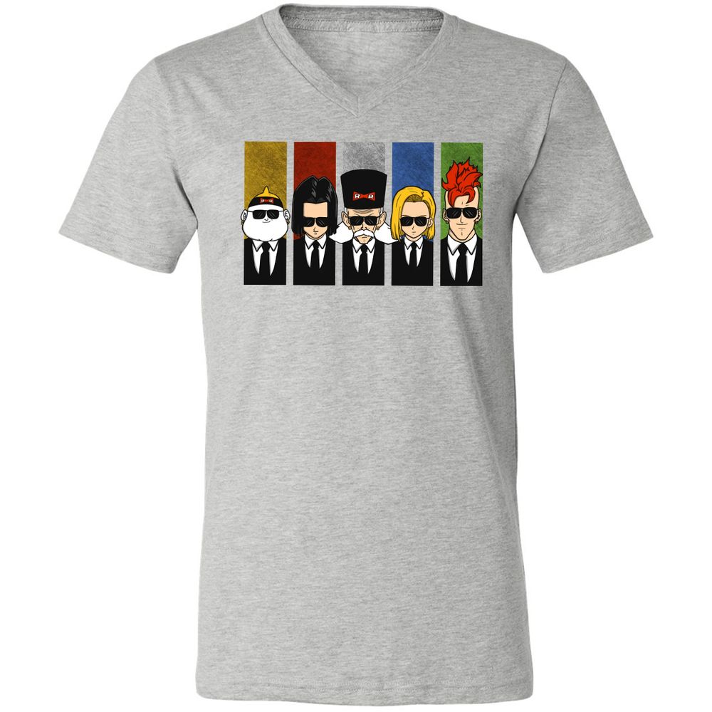 Unisex V-Neck T-Shirt - LMQ5EZGB - Athletic Heather - 7