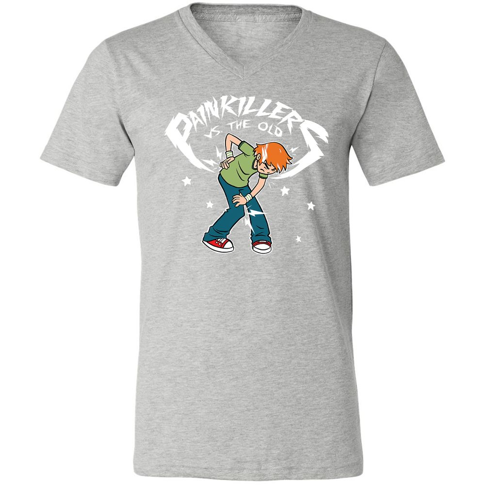Unisex V-Neck T-Shirt - 7PQJ23S7 - Athletic Heather - 7