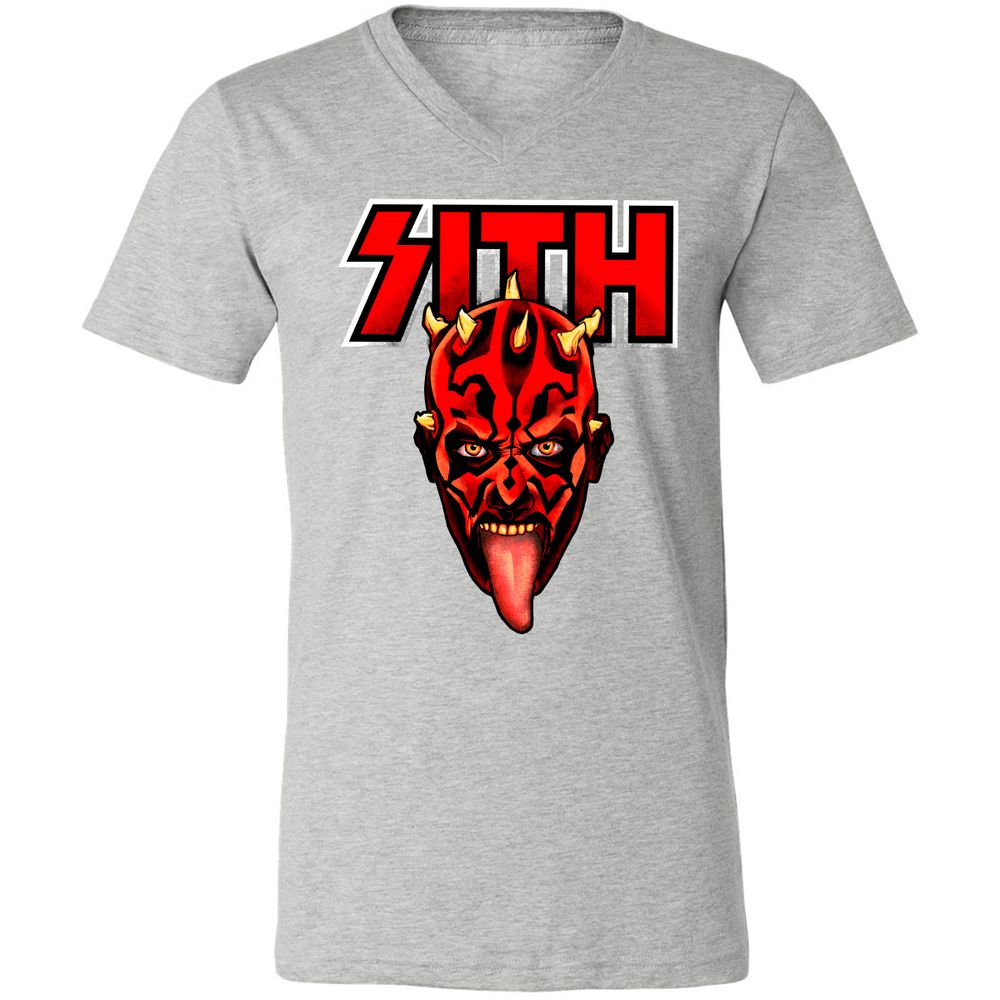 Unisex V-Neck T-Shirt - E74AQC14 - Athletic Heather - 7