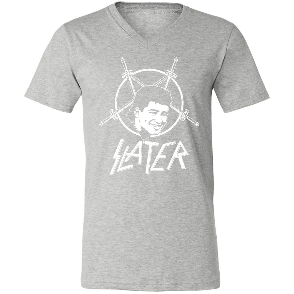 Unisex V-Neck T-Shirt - 34LB78F5 - Athletic Heather - 7