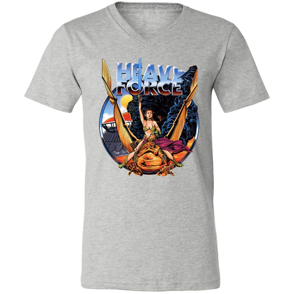 Unisex V-Neck T-Shirt - C8TF8832 - Athletic Heather - 7