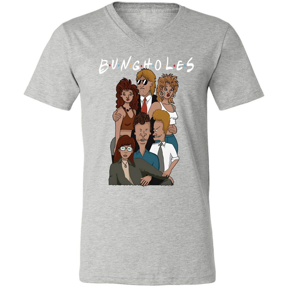 Unisex V-Neck T-Shirt - JX19L8NC - Athletic Heather - 7