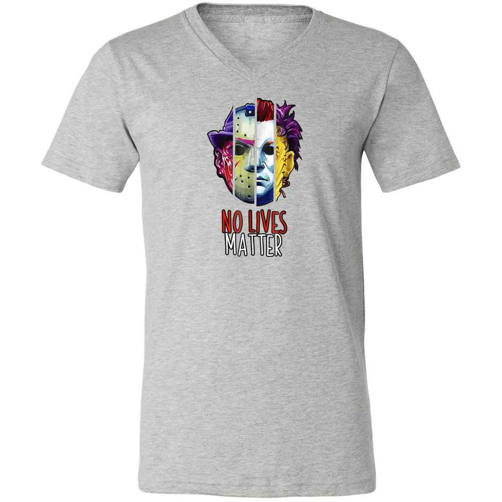 Unisex V-Neck T-Shirt - FCPBWEFD - Athletic Heather - 7