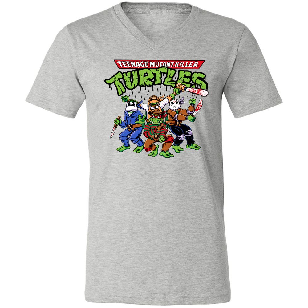Unisex V-Neck T-Shirt - KUDUTGSL - Athletic Heather - 7