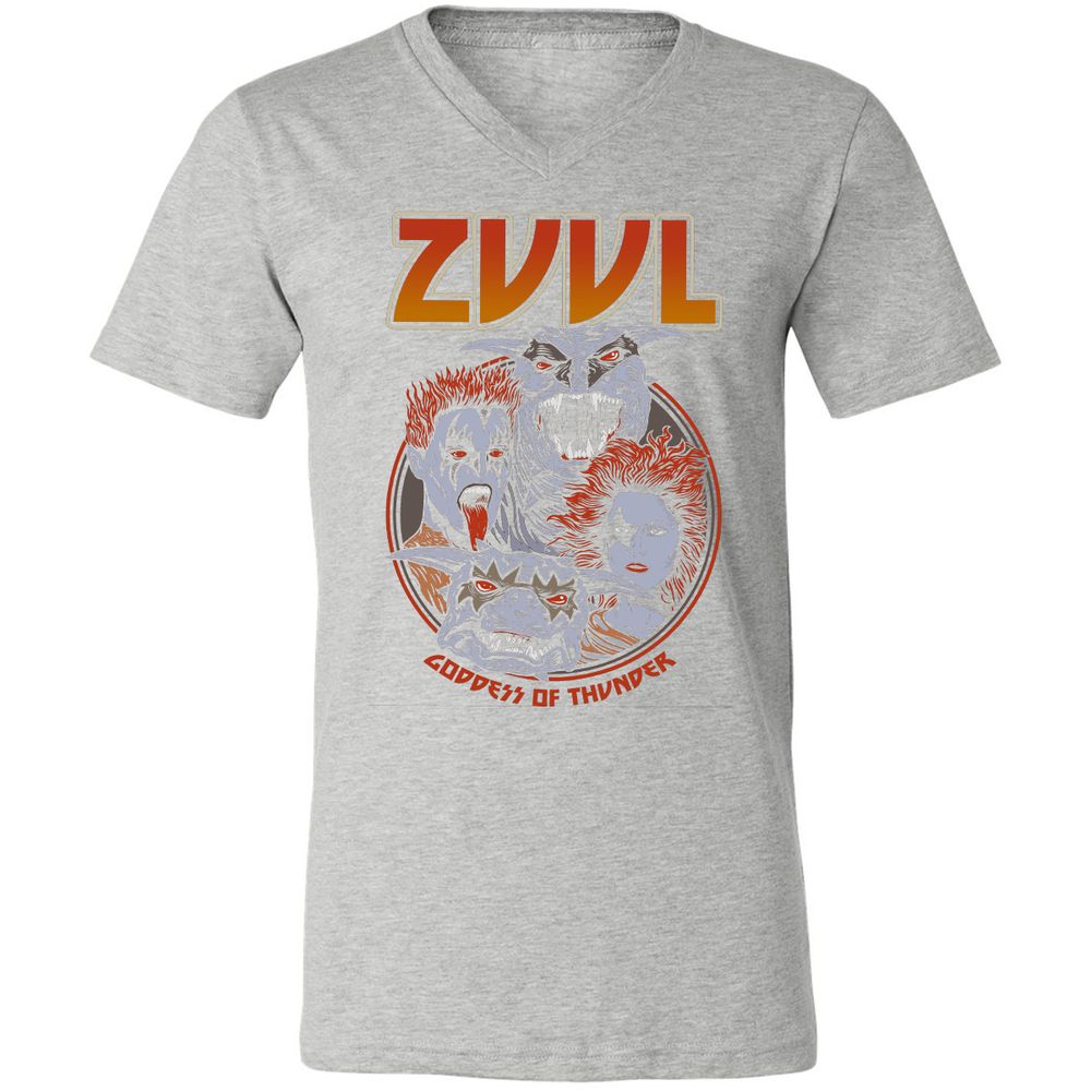 Unisex V-Neck T-Shirt - 3SGQC2ER - Athletic Heather - 7