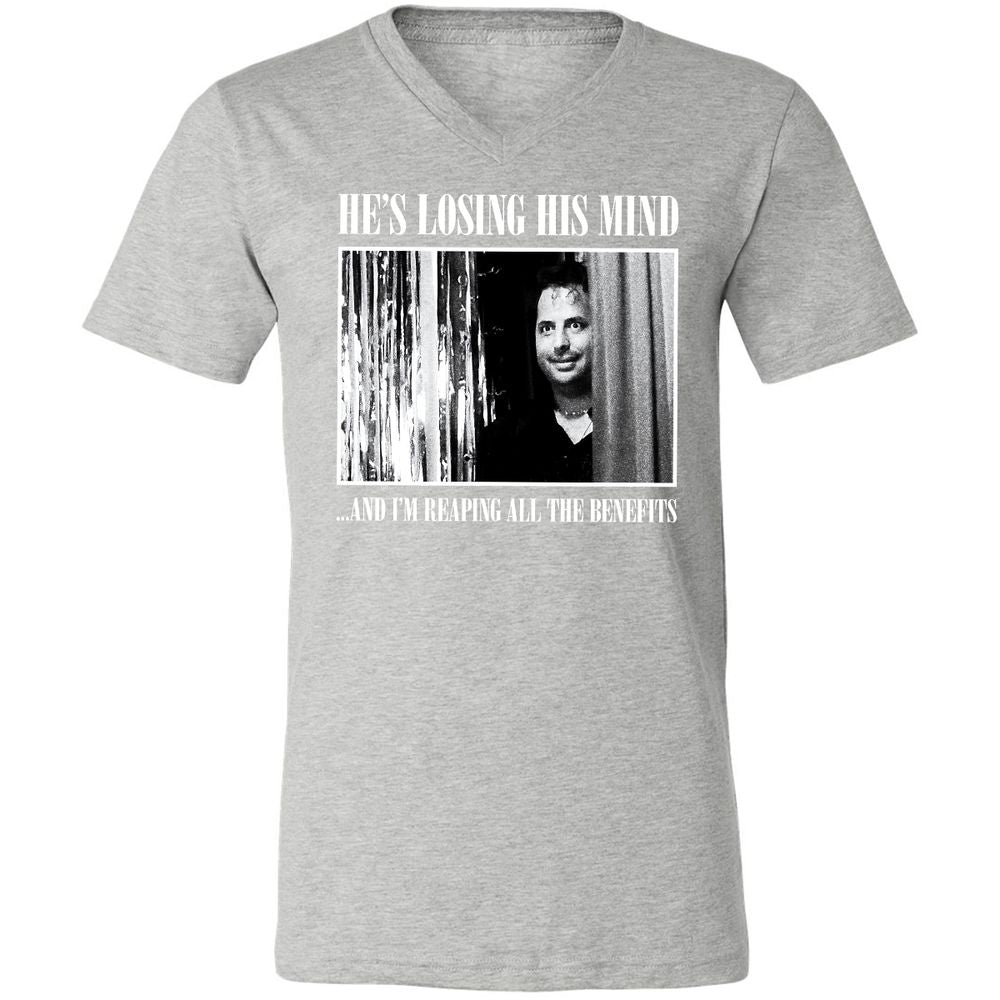Unisex V-Neck T-Shirt - 81CM54RA - Athletic Heather - 7