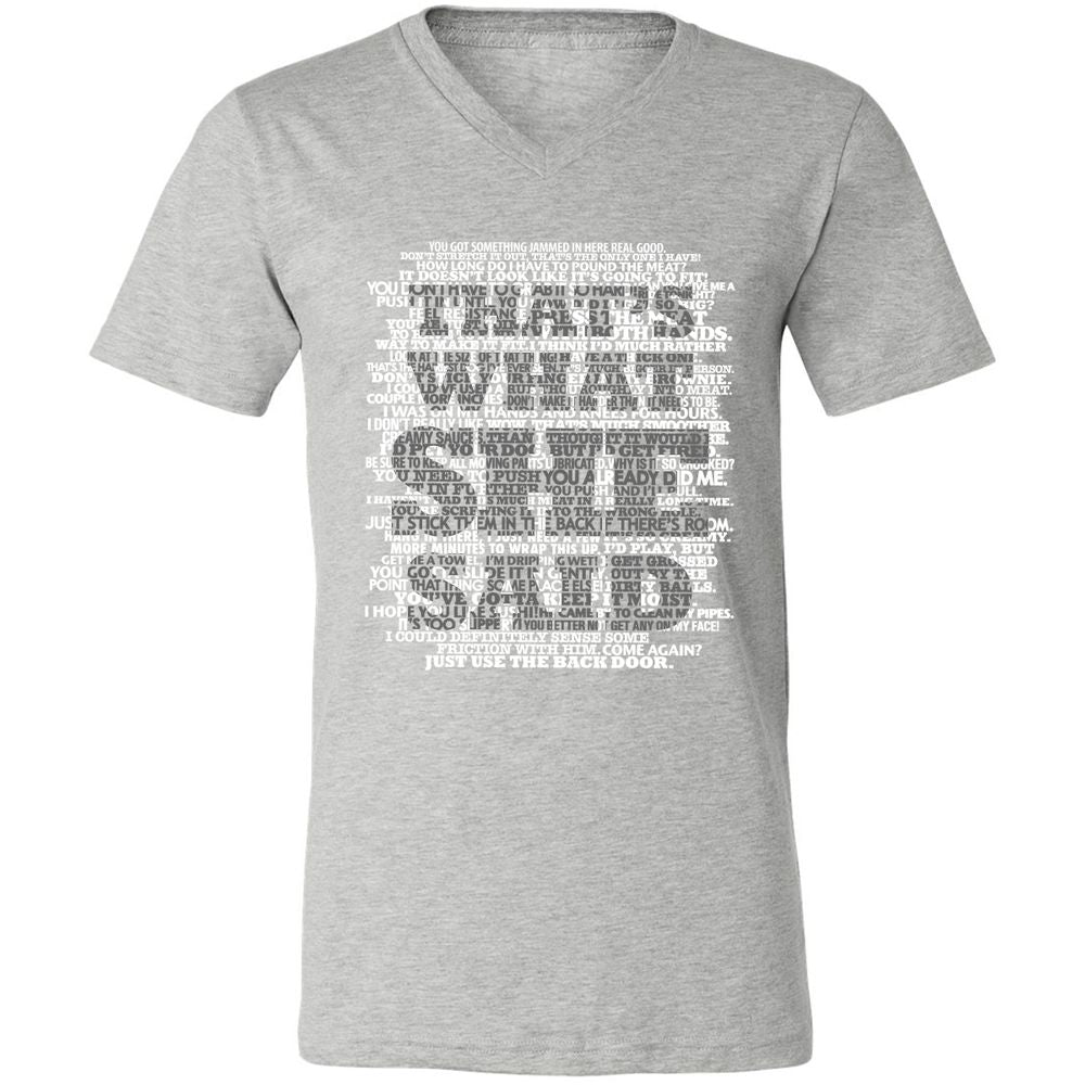 Unisex V-Neck T-Shirt - DCRLNSCA - Athletic Heather - 7