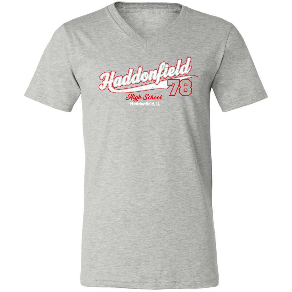 Unisex V-Neck T-Shirt - WZH3D2TD - Athletic Heather - 7