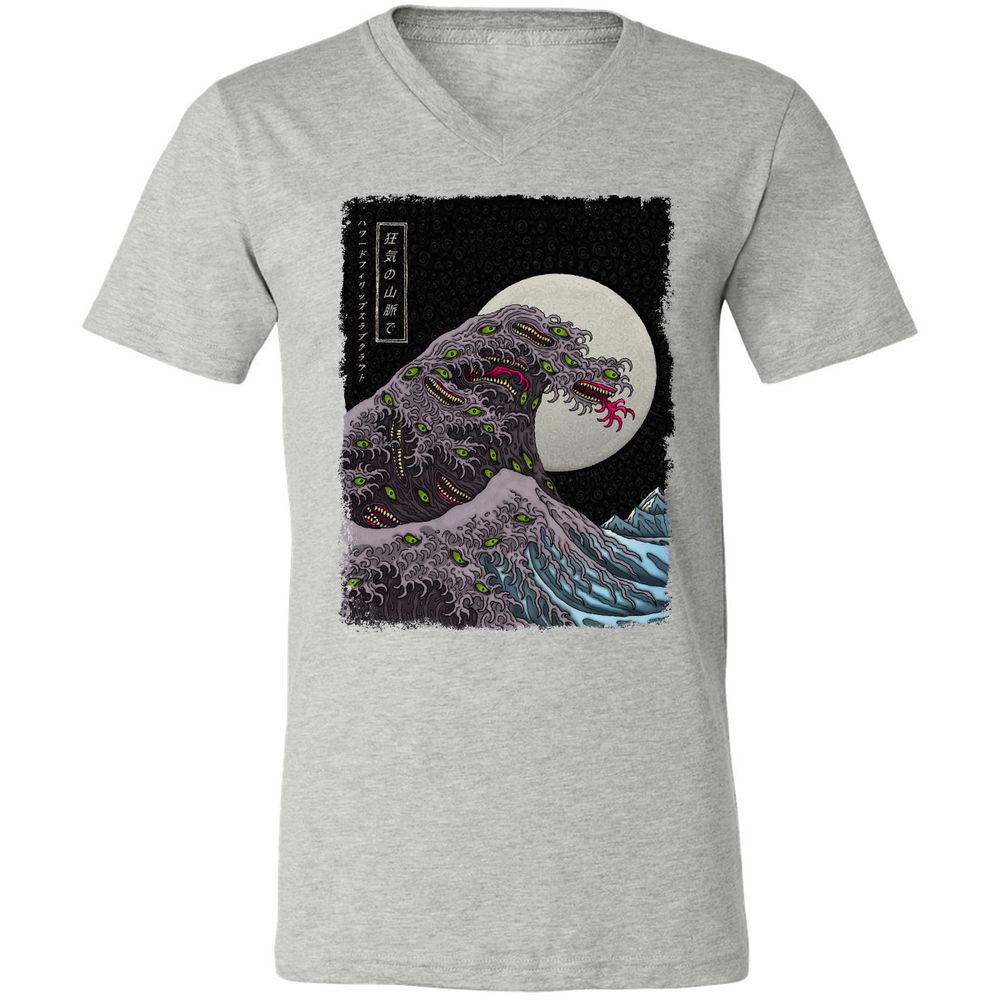 Unisex V-Neck T-Shirt - WYNGAWN9 - Athletic Heather - 7