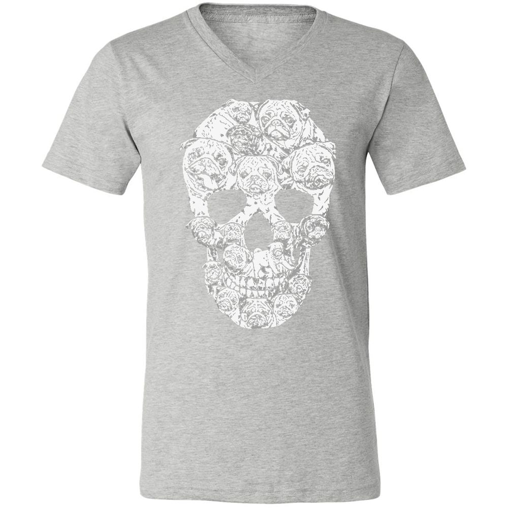 Unisex V-Neck T-Shirt - 5YYCGDZH - Athletic Heather - 7
