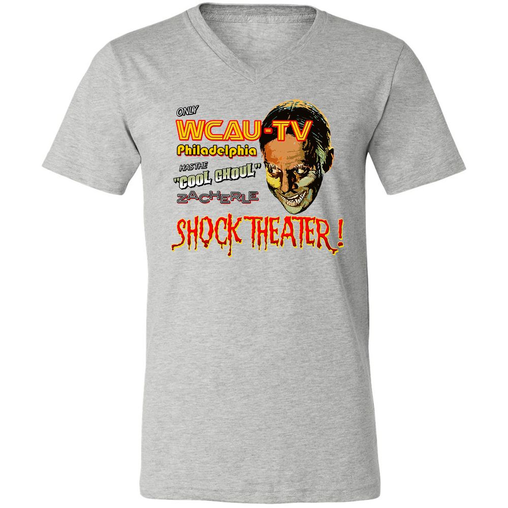 Unisex V-Neck T-Shirt - 4MDENZKD - Athletic Heather - 7