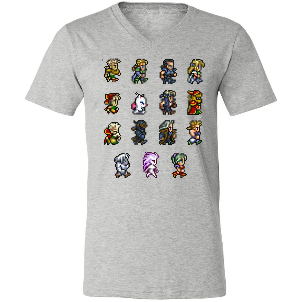 Unisex V-Neck T-Shirt - GWHGG4S7 - Athletic Heather - 7