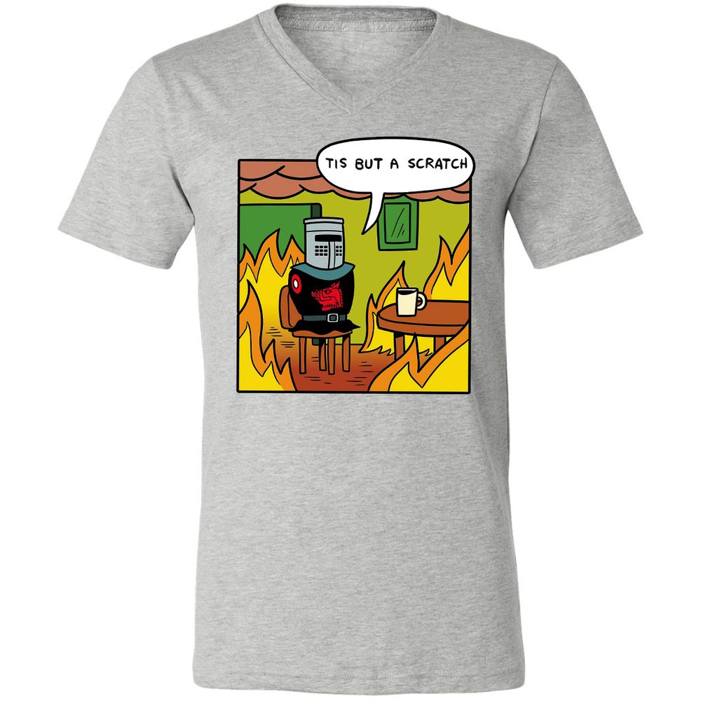 Unisex V-Neck T-Shirt - B2739Q57 - Athletic Heather - 7