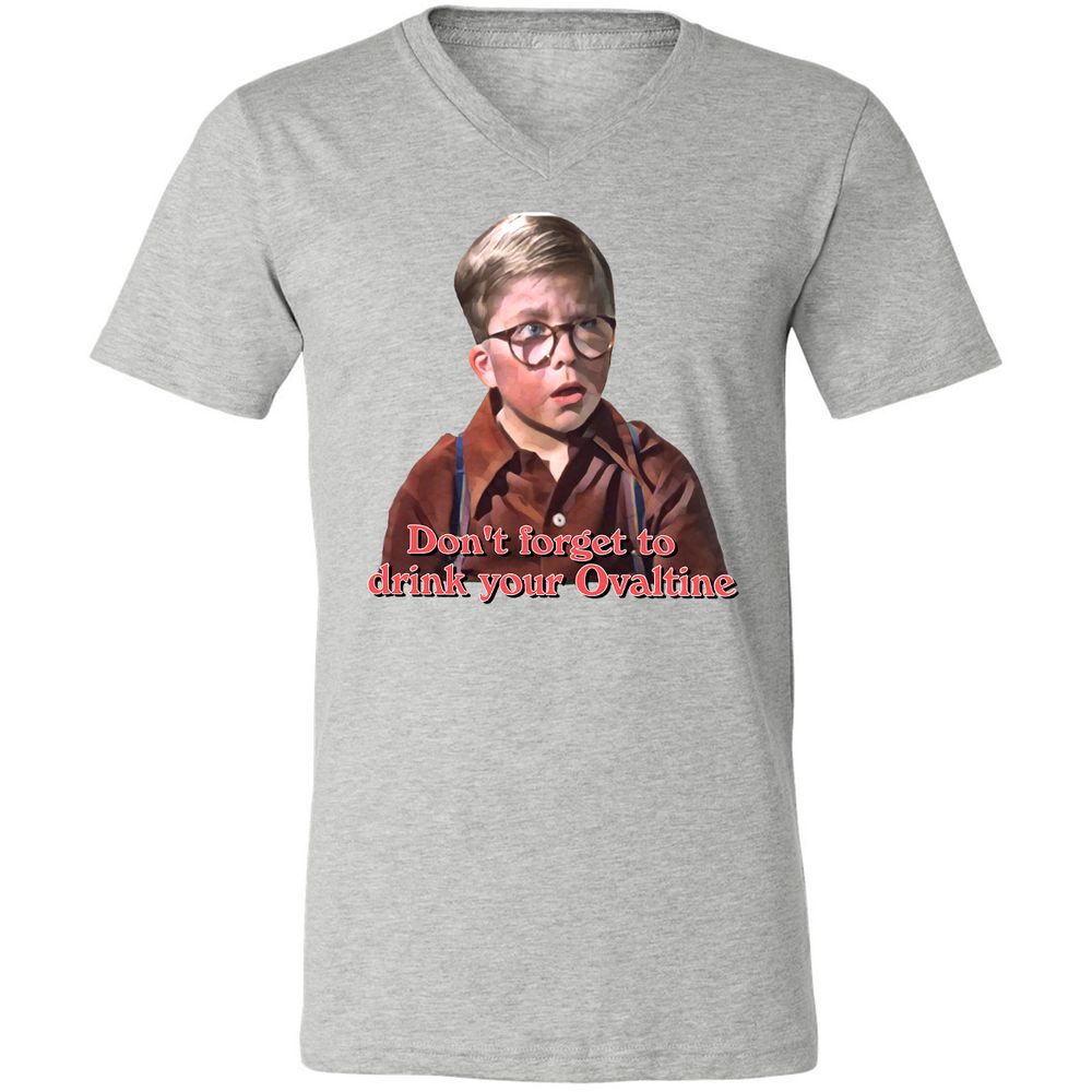 Unisex V-Neck T-Shirt - C8Y5D8T6 - Athletic Heather - 7
