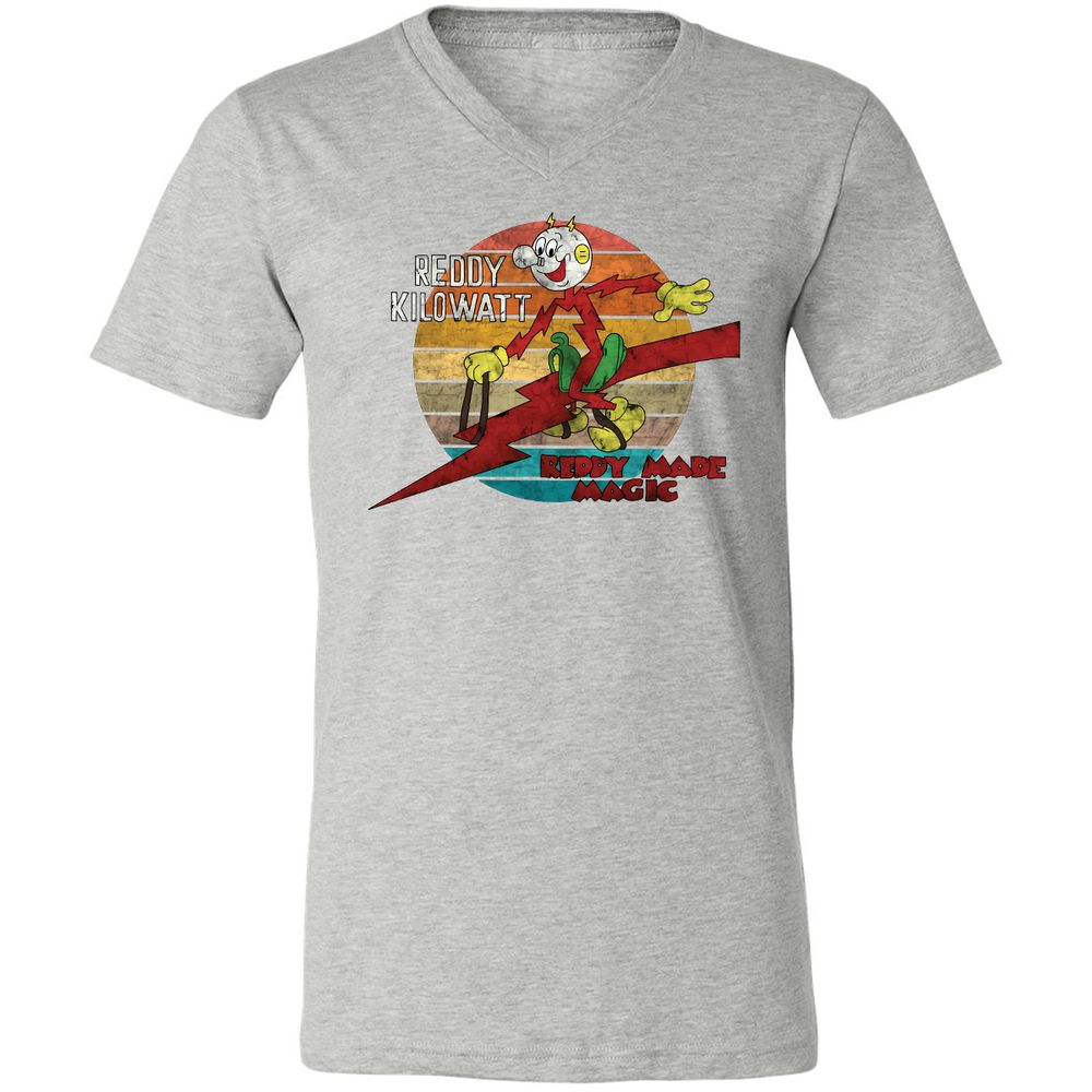 Unisex V-Neck T-Shirt - GJ9W2UXV - Athletic Heather - 7