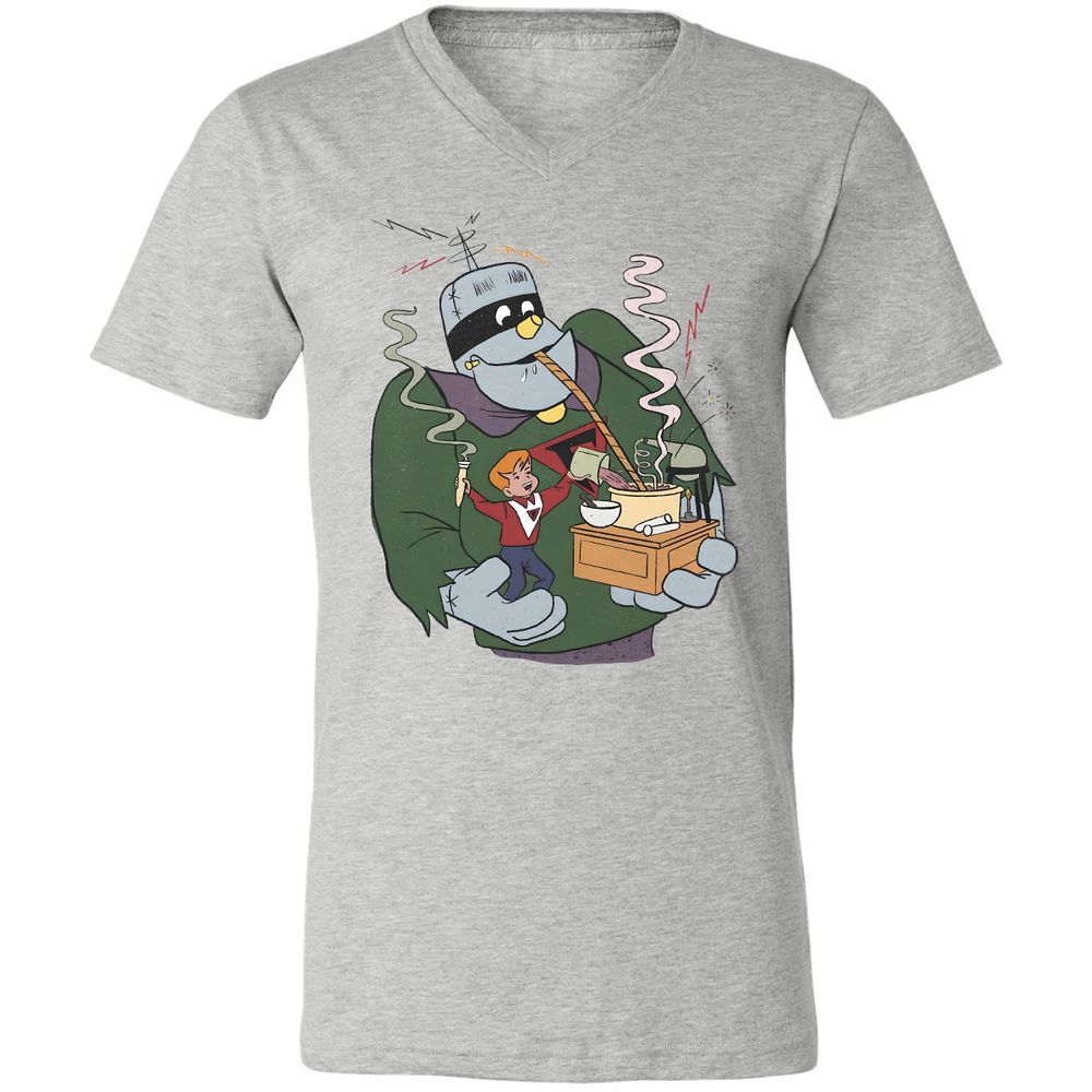 Unisex V-Neck T-Shirt - 7L8XSWLN - Athletic Heather - 7
