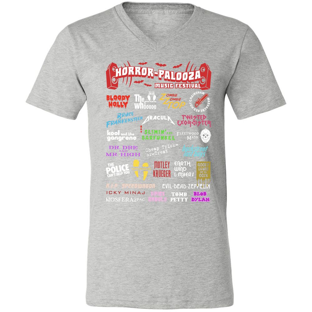 Unisex V-Neck T-Shirt - Y9S25CJW - Athletic Heather - 7