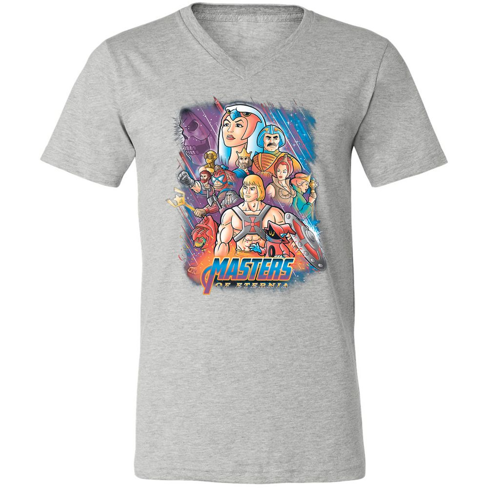 Unisex V-Neck T-Shirt - BCEGL4P8 - Athletic Heather - 7