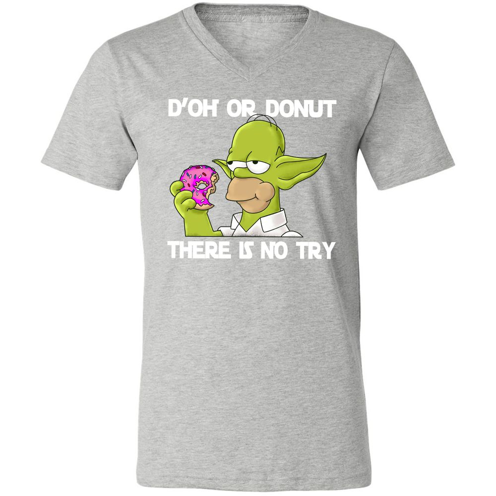 Unisex V-Neck T-Shirt - 2MYUGHFX - Athletic Heather - 7