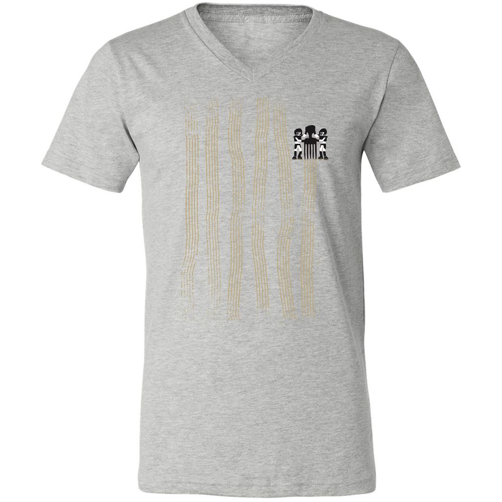 Unisex V-Neck T-Shirt - C5UD6S76 - Athletic Heather - 7