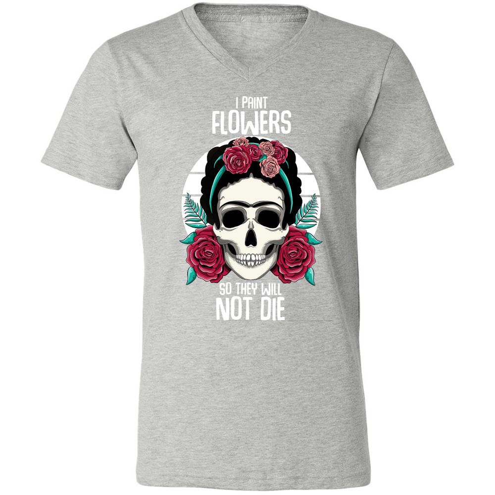 Unisex V-Neck T-Shirt - JXFCFX79 - Athletic Heather - 7