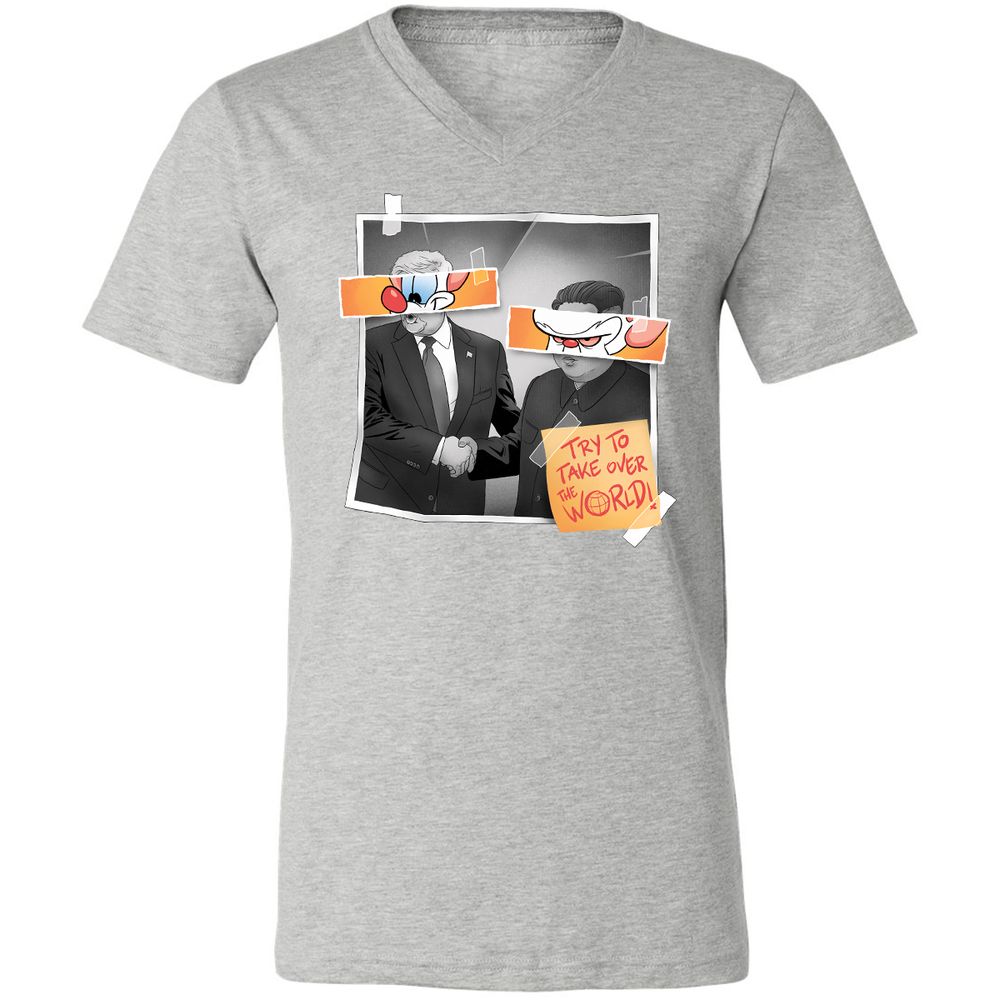 Unisex V-Neck T-Shirt - R3CK235M - Athletic Heather - 7