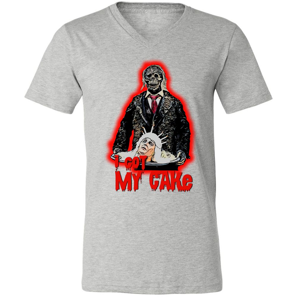 Unisex V-Neck T-Shirt - 45PAND11 - Athletic Heather - 7