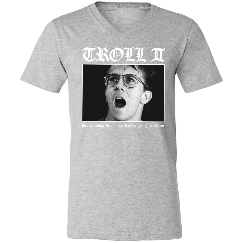 Unisex V-Neck T-Shirt - 8HPMTRBH - Athletic Heather - 7