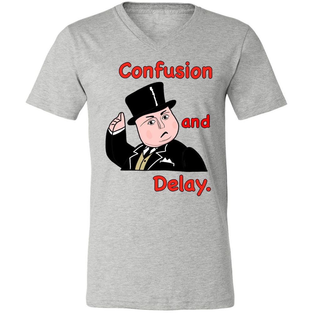 Unisex V-Neck T-Shirt - T8TULKK4 - Athletic Heather - 7