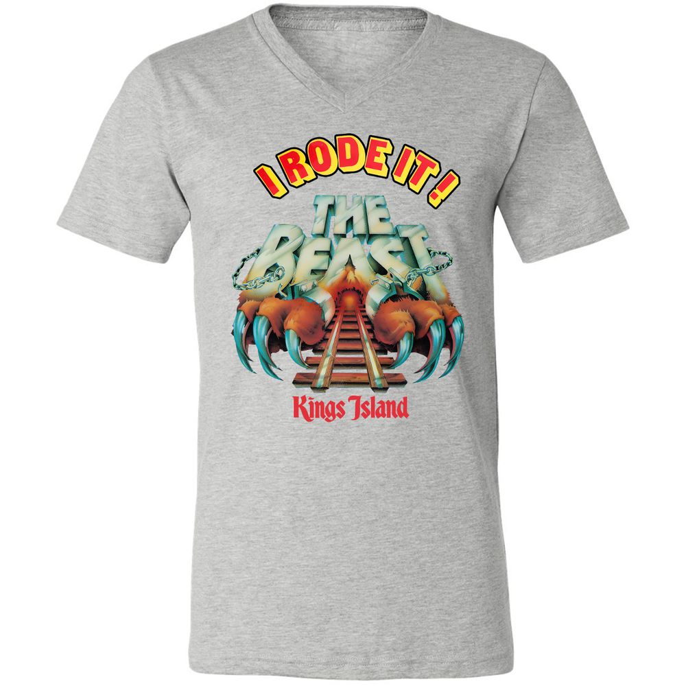 Unisex V-Neck T-Shirt - MYSFGKZG - Athletic Heather - 7