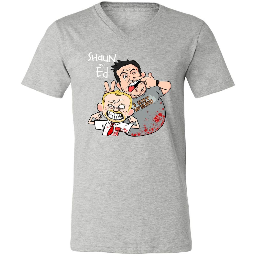 Unisex V-Neck T-Shirt - GMFDQZTN - Athletic Heather - 7