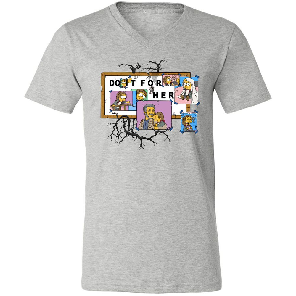 Unisex V-Neck T-Shirt - JQ1NPCKQ - Athletic Heather - 7