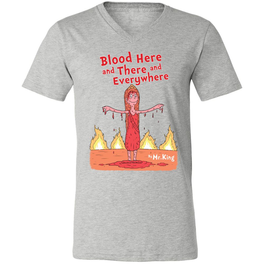 Unisex V-Neck T-Shirt - 1A67A2YN - Athletic Heather - 7