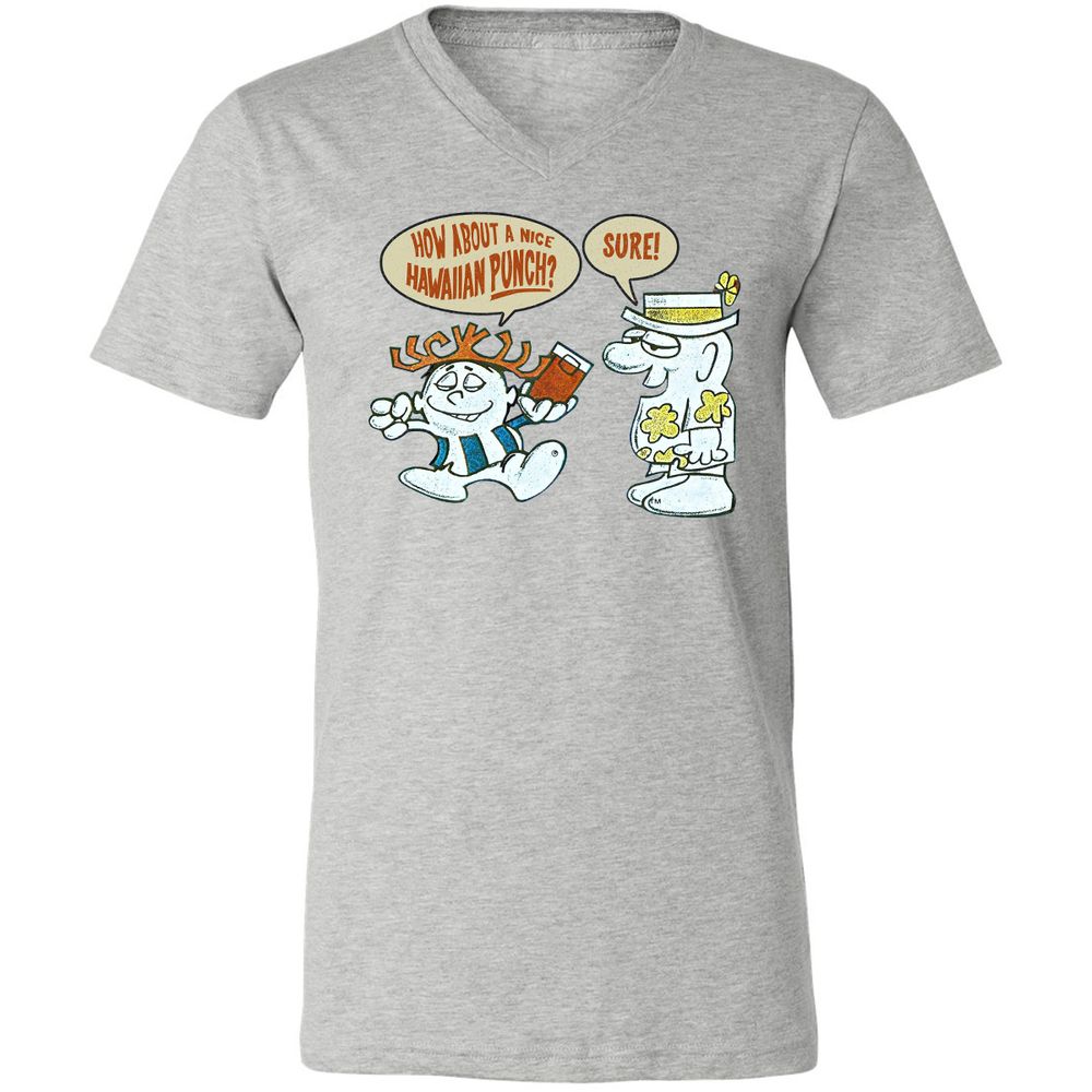 Unisex V-Neck T-Shirt - 1EMZ4HRK - Athletic Heather - 7
