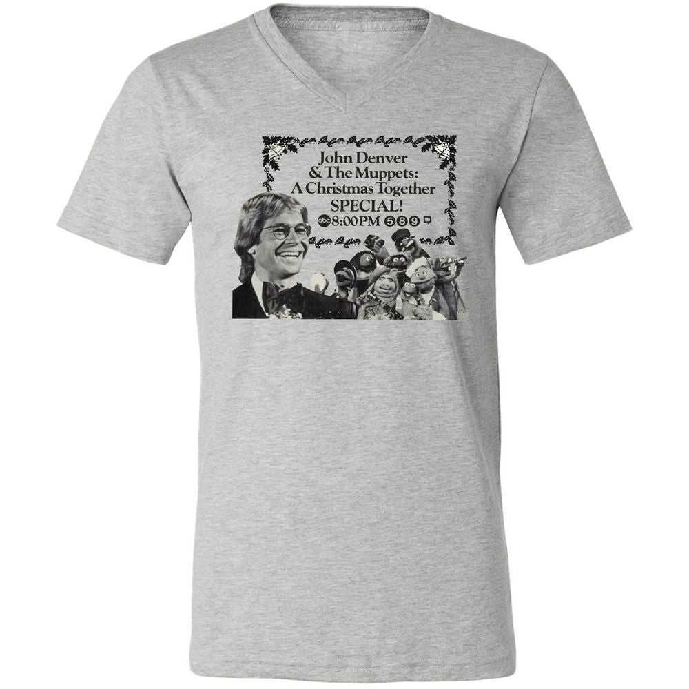 John Denver and Muppet - Athletic Heather - 7