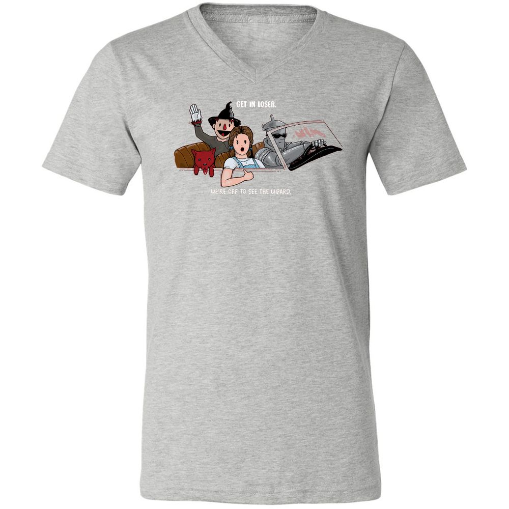 Unisex V-Neck T-Shirt - P6NACQG3 - Athletic Heather - 7