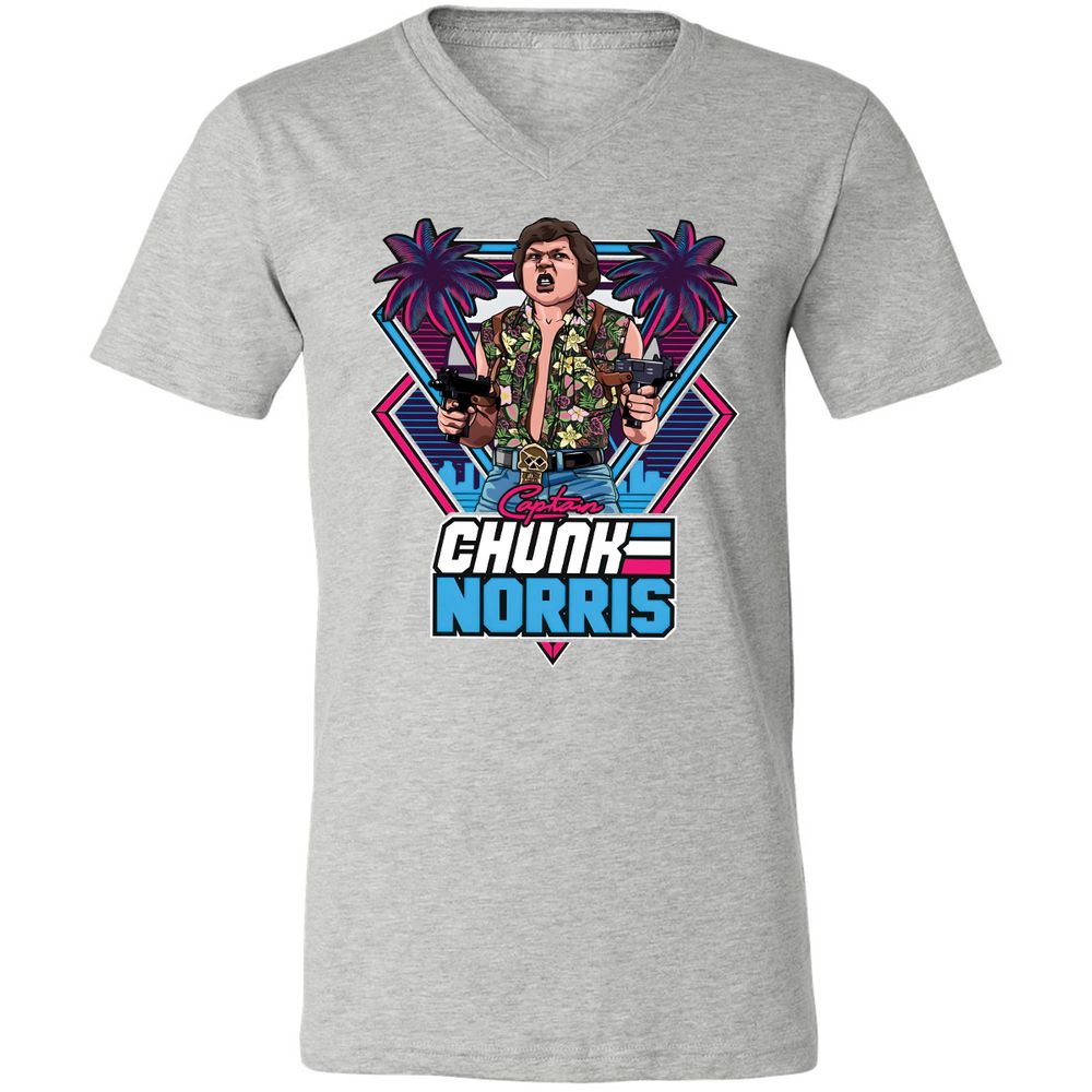 Unisex V-Neck T-Shirt - GECEBCEC - Athletic Heather - 7