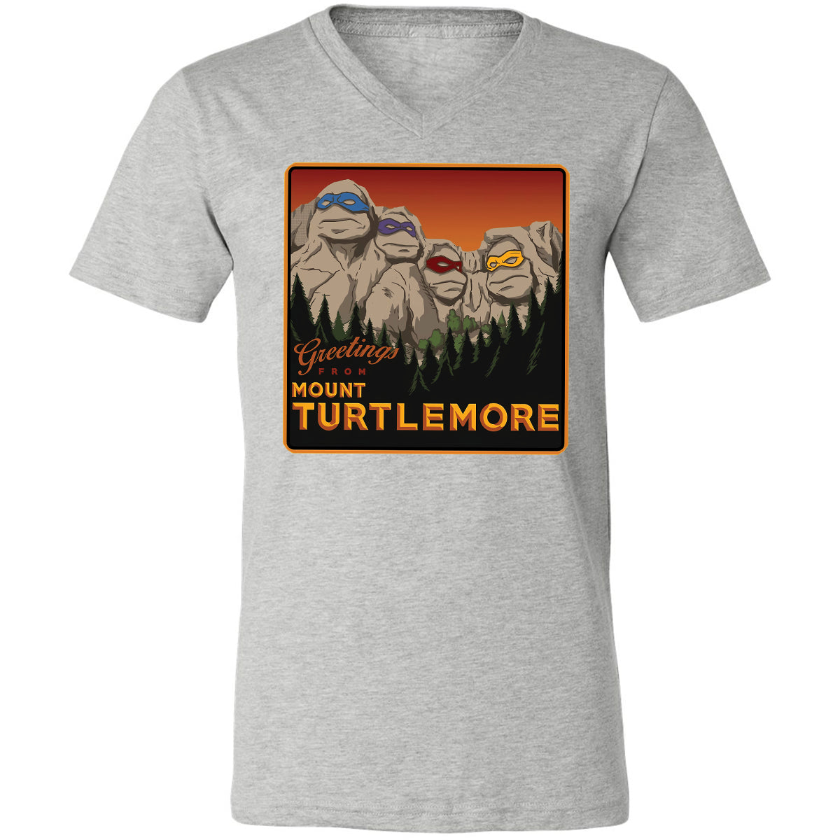 Unisex V-Neck T-Shirt - DLN6QMSL - Athletic Heather - 7