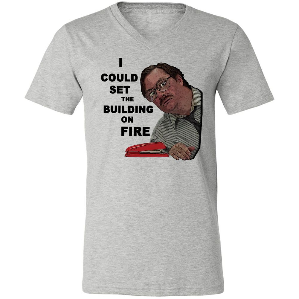 Unisex V-Neck T-Shirt - S1PAGVME - Athletic Heather - 7