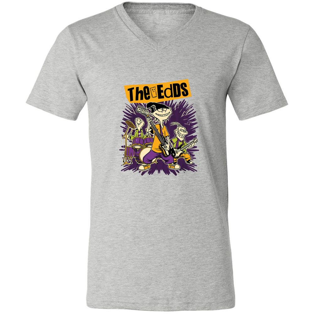Unisex V-Neck T-Shirt - SL4ZFT9R - Athletic Heather - 7