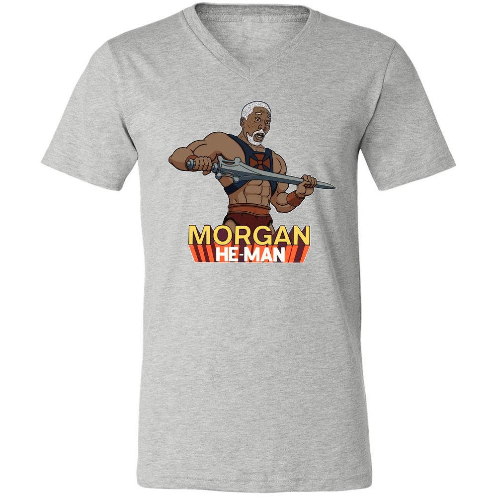 Unisex V-Neck T-Shirt - 3GSNSBZZ - Athletic Heather - 7