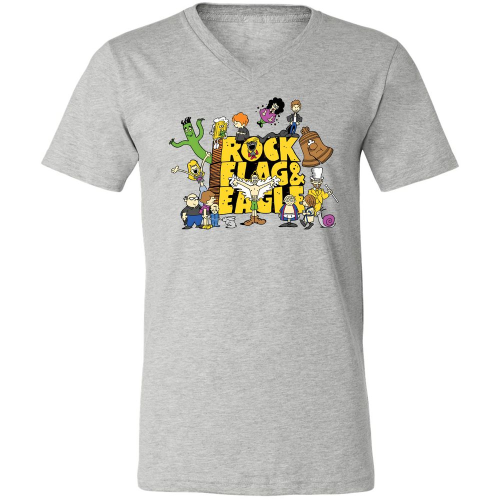 Unisex V-Neck T-Shirt - G2UG4R2C - Athletic Heather - 7