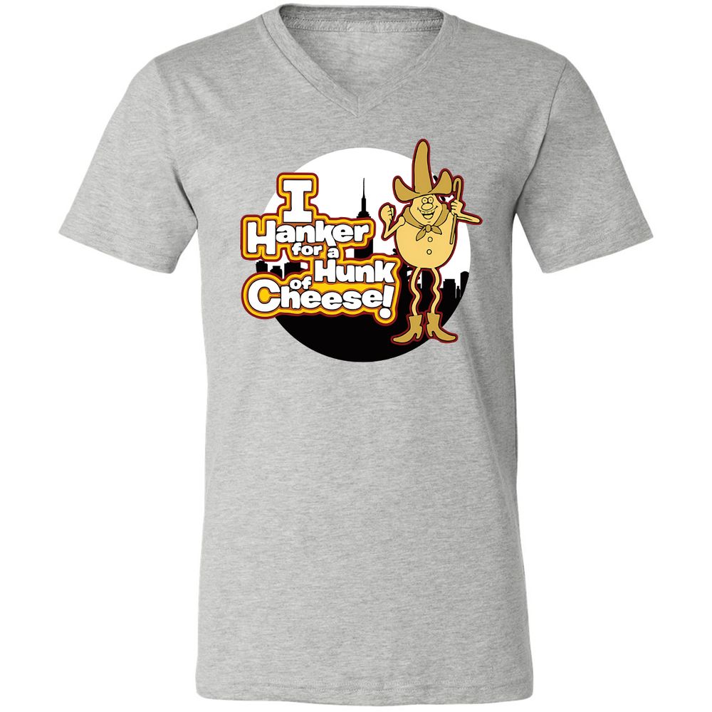 Unisex V-Neck T-Shirt - FJUKZBV6 - Athletic Heather - 7