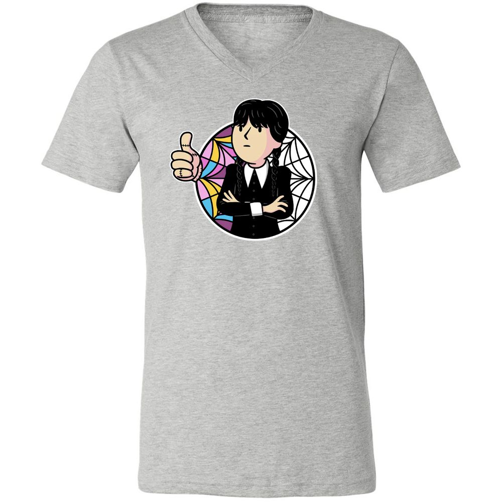 Unisex V-Neck T-Shirt - EDTXFLKL - Athletic Heather - 7