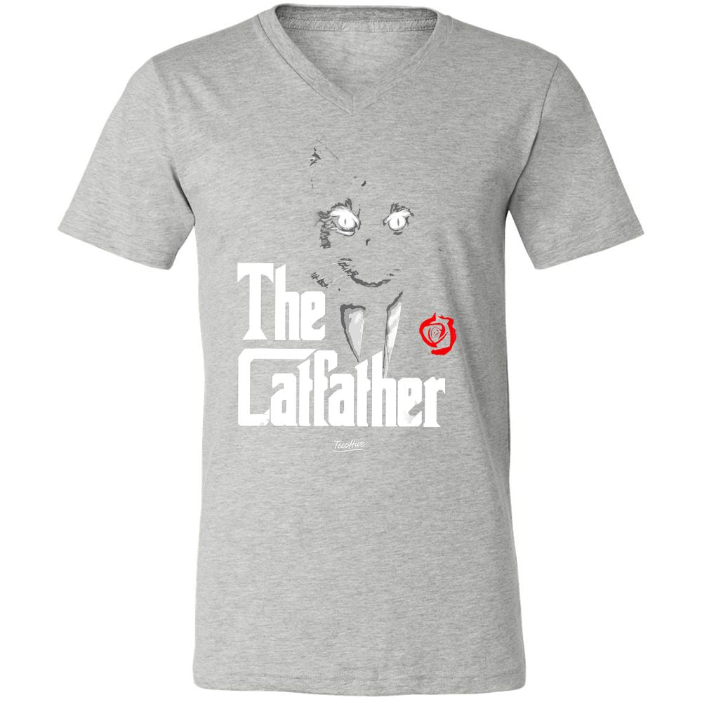 Unisex V-Neck T-Shirt - LBD55TF6 - Athletic Heather - 7