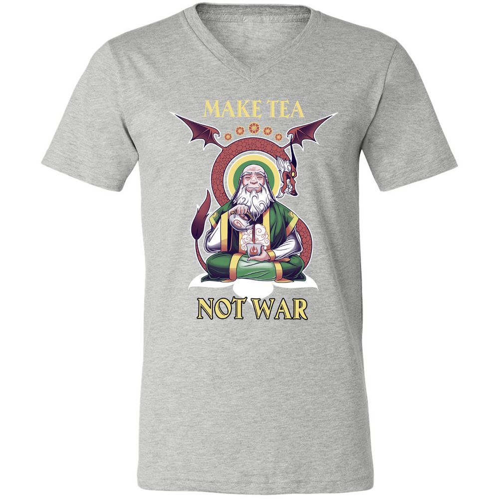 Unisex V-Neck T-Shirt - 859WX3VJ - Athletic Heather - 7