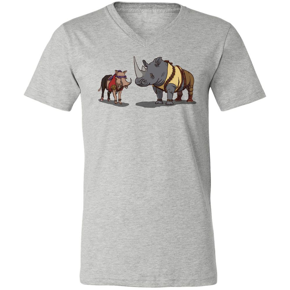 Unisex V-Neck T-Shirt - ZMWGJ2S7 - Athletic Heather - 7