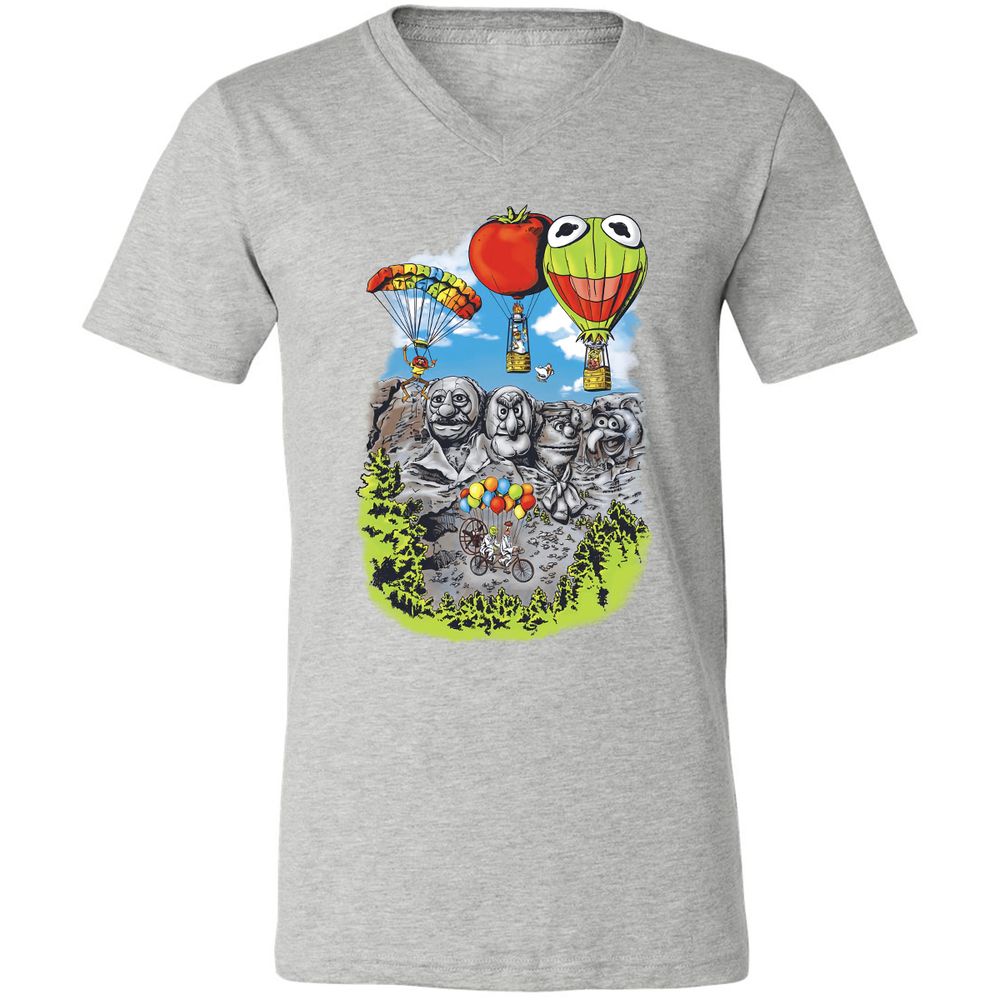 Unisex V-Neck T-Shirt - B6W3USD2 - Athletic Heather - 7
