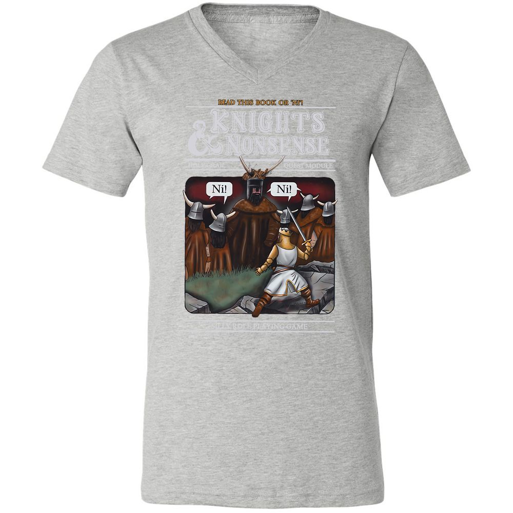 Unisex V-Neck T-Shirt - XCVTKFVU - Athletic Heather - 7